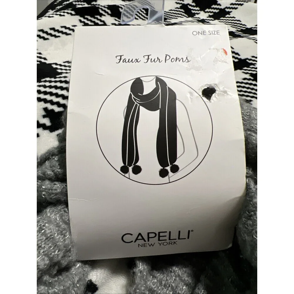 Capelli New York Scarf Grey NWT
